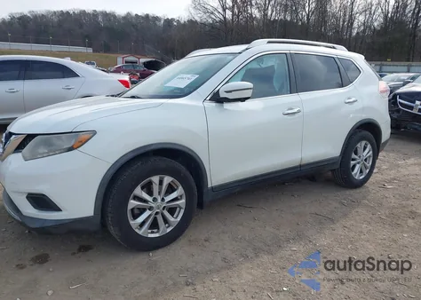 2016 Nissan Rogue Sv из США, поврежденный, VIN KNMAT2MTXGP626619